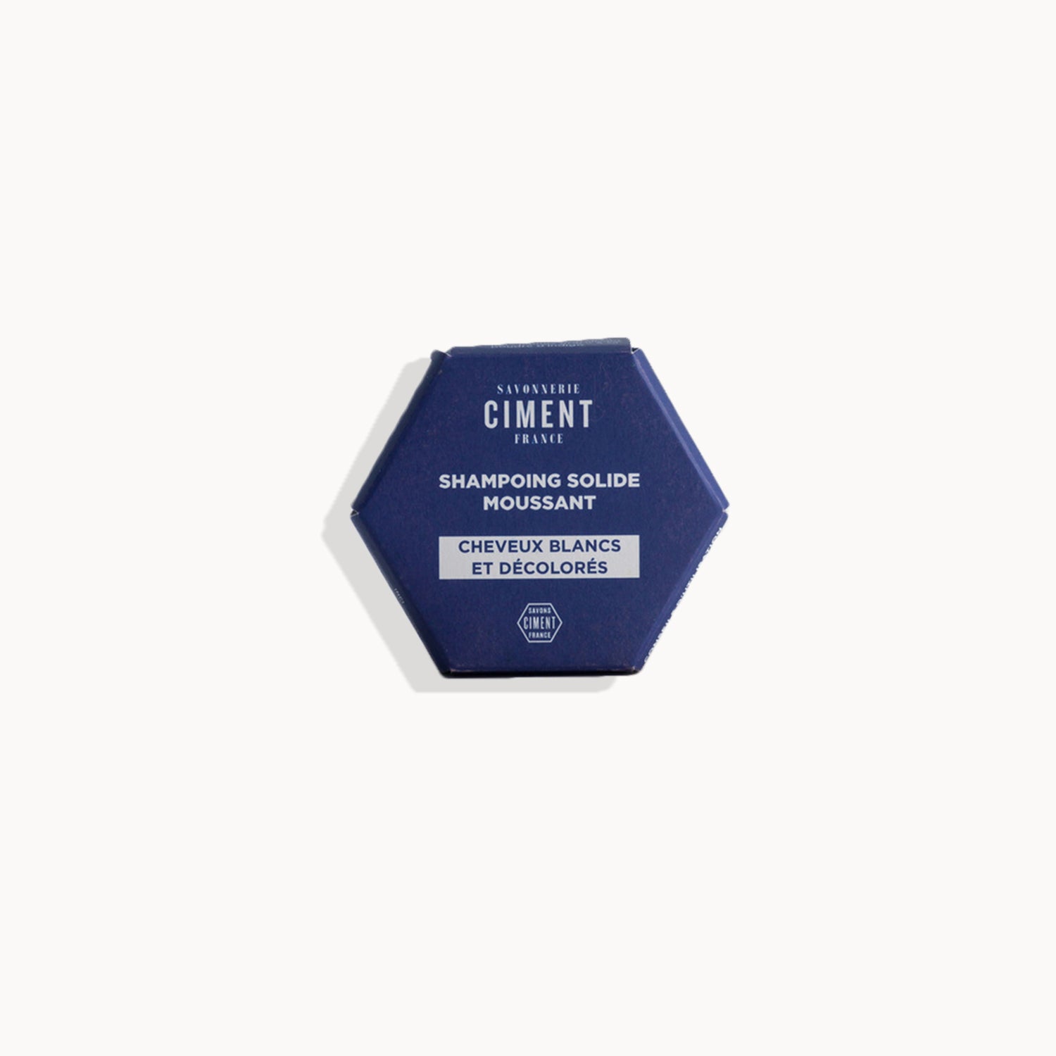 Shampoing bleu solide - Cheveux blancs, gris, blonds, décolorés, méchés