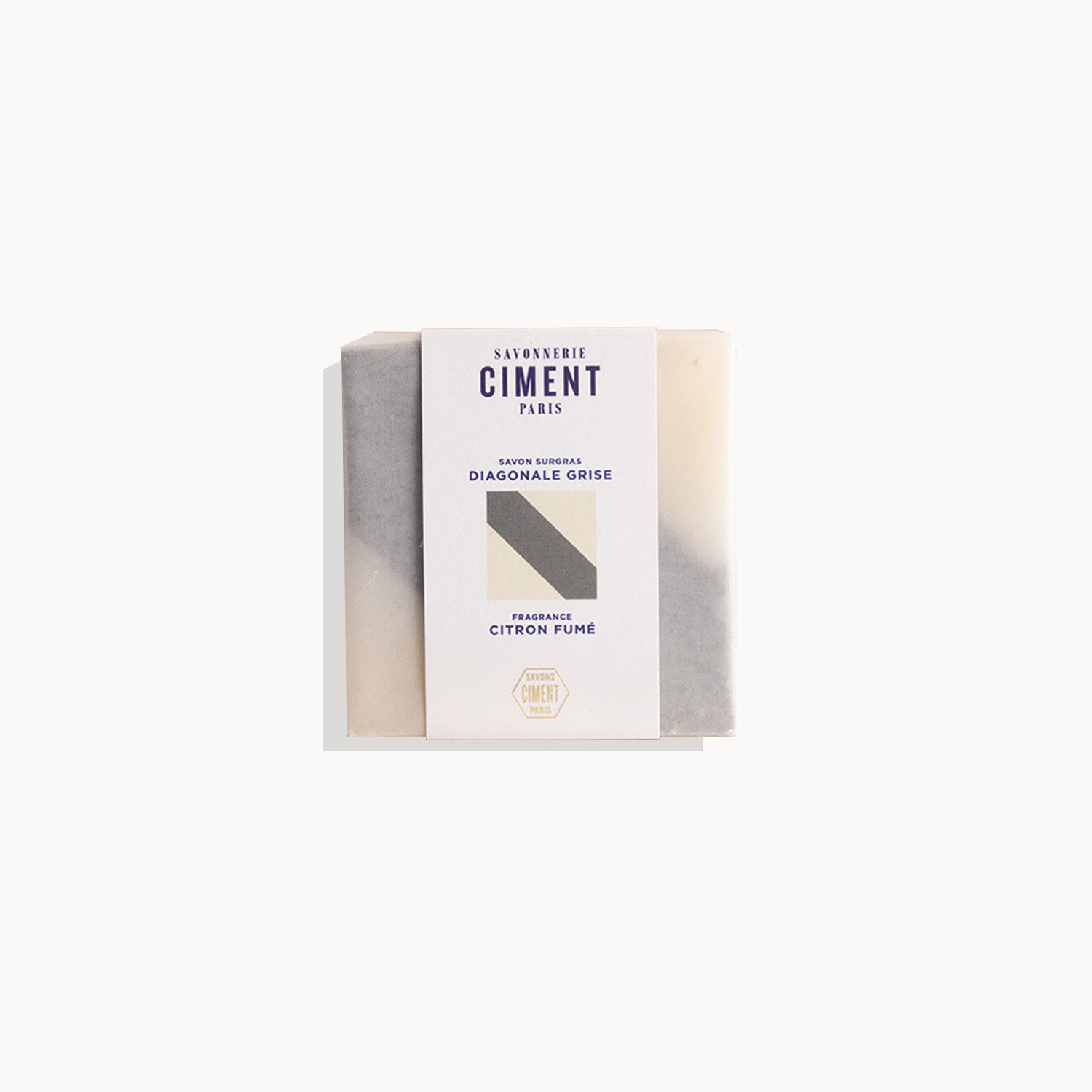 Savon Diagonale grise - Citron fumé