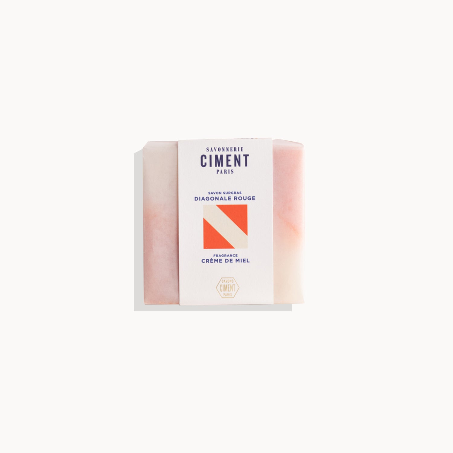 Savon Diagonale rouge - Crème de miel