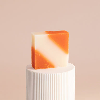 Savon Diagonale rouge - Crème de miel